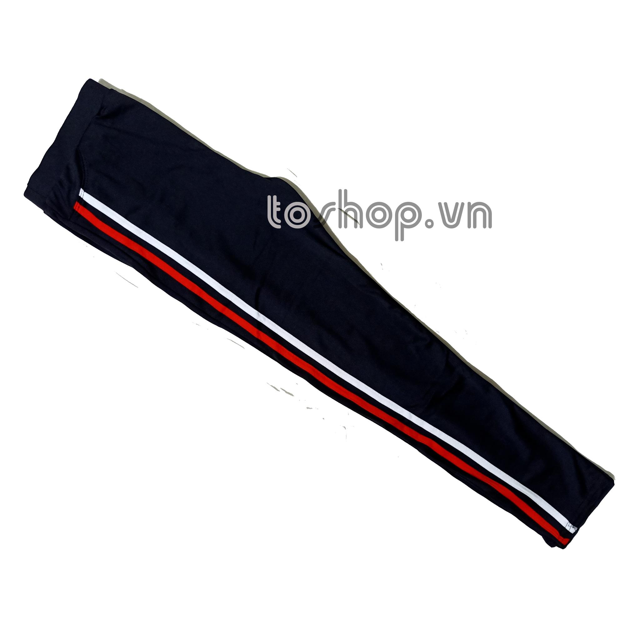 [HCM]Quần Thun Nữ - legging nữ ( 2 sọc trắng đỏ) 2STO2