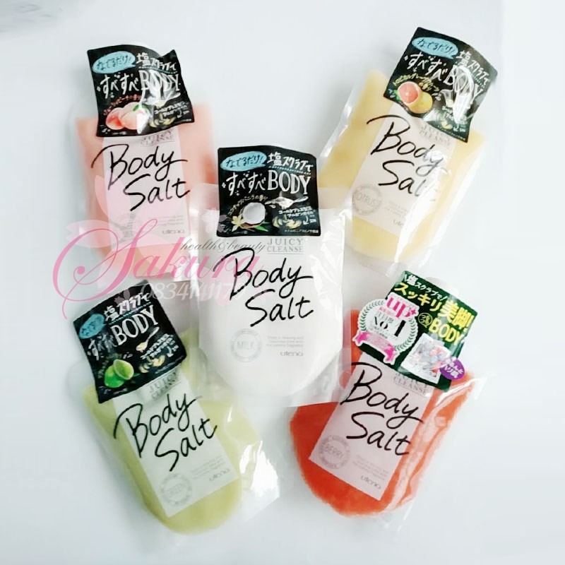 Muối Tắm Tẩy Tế Bào Chết Utena Juicy Salt Body Scrub 300G giá rẻ