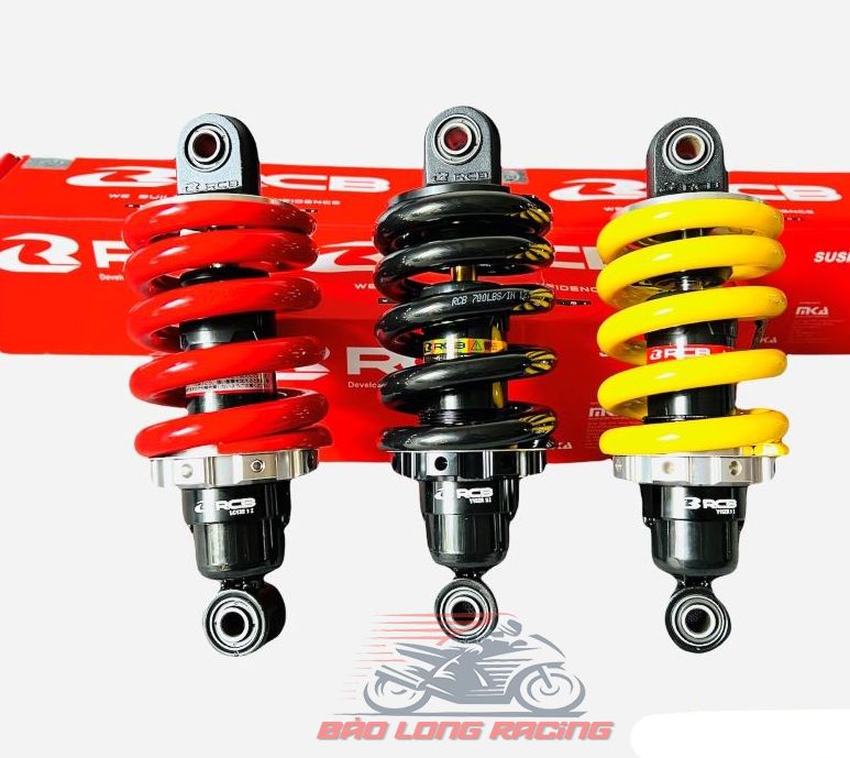 Phuộc RCB M2 gắn EXCITER 135 150 Đen Ty Vàng và Đỏ và Vàng hàng chính hãng Bảo Hành 12 tháng RACING BOY