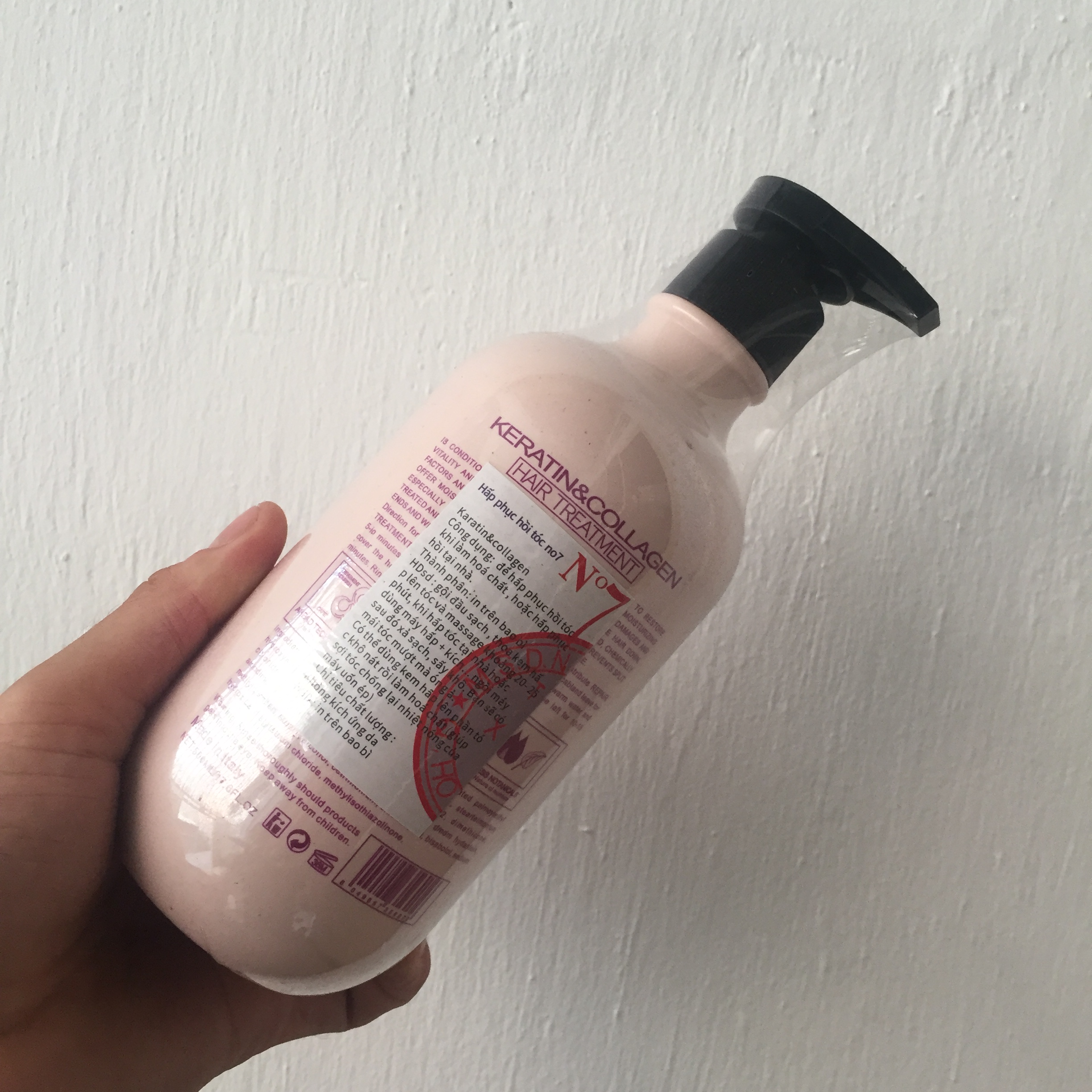 Kem ủ tóc phục hồi N7 Keratin Protein mềm mượt 500ml