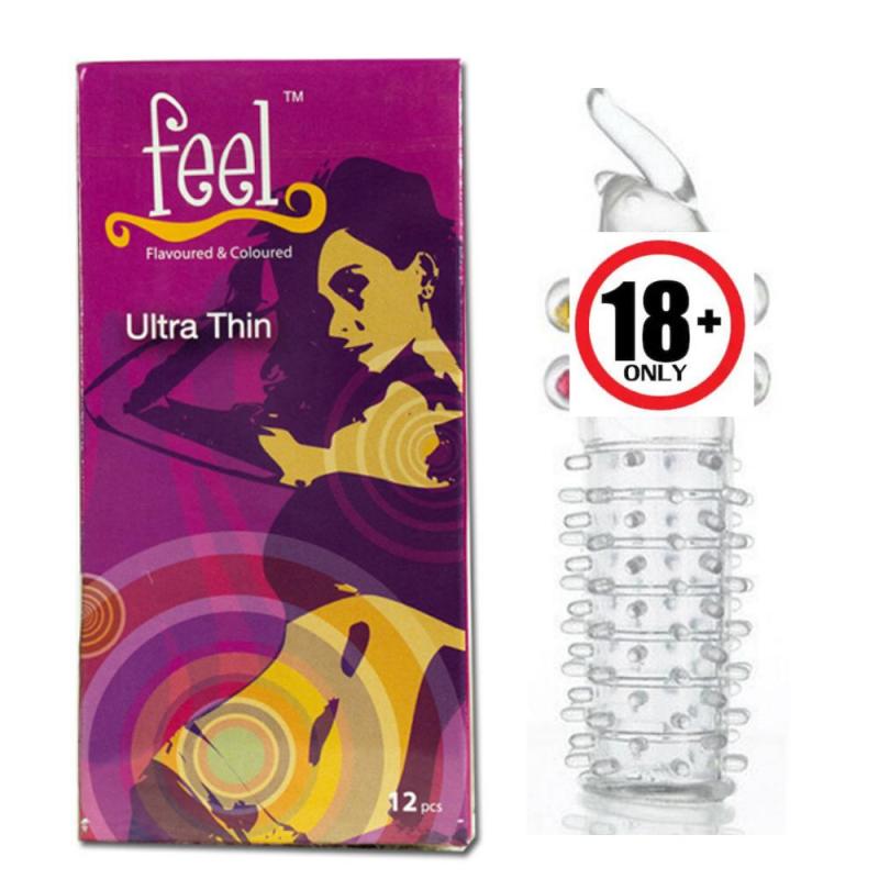 Bao Cao Su Feel Ultra Thin Siêu Mỏng 12S VÀ BCS ĐÔN DÊN KIỂU BI