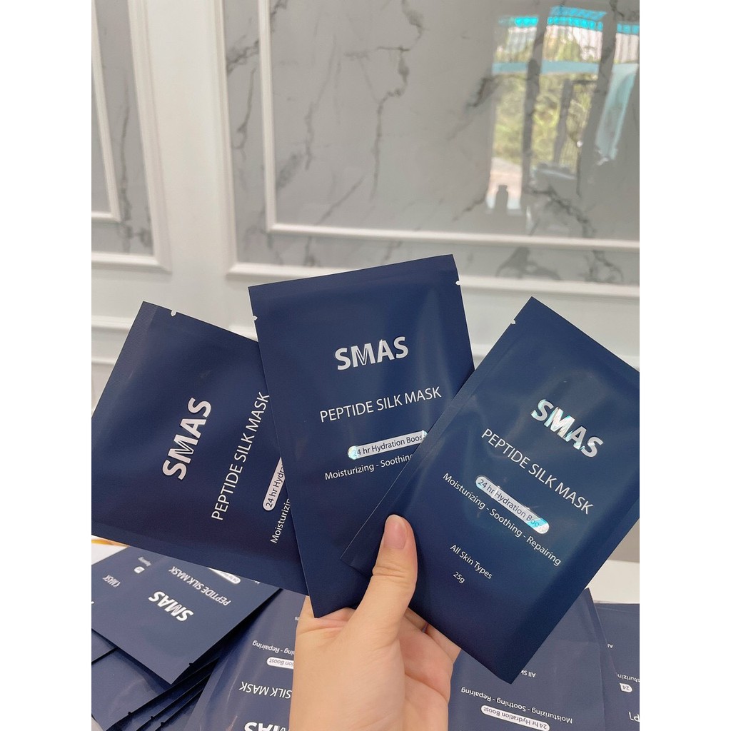 Mặt nạ SMAS Peptide Silk Mask cấp ẩm, làm dịu da