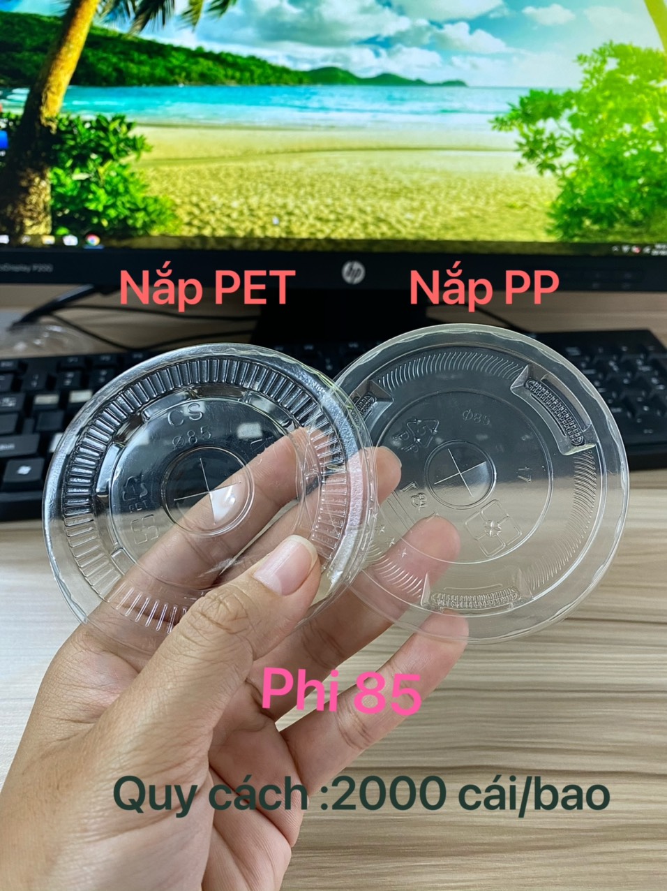 thùng 1000 cái nắp PP&PET Đủ mẫu và size