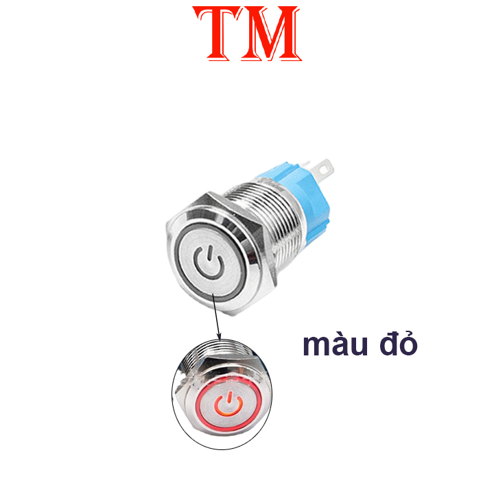 Nút nhấn giữ - nút nguồn có led 16mm 220V