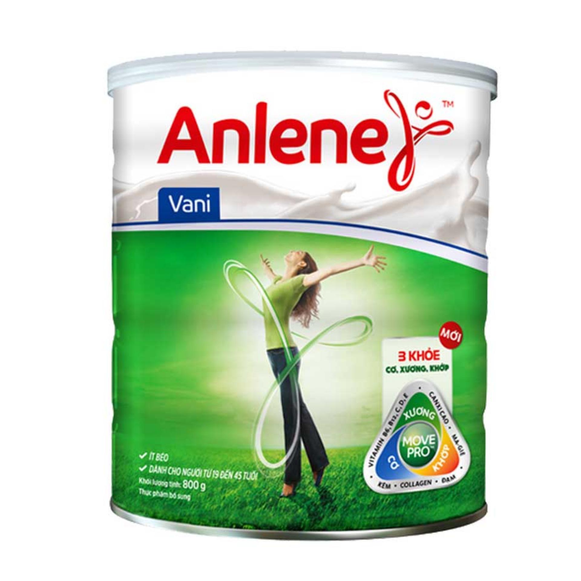 Anlene MOVEPRO™ 800G (hương vani, hộp thiếc) Tặng 1 cây dù Anlene