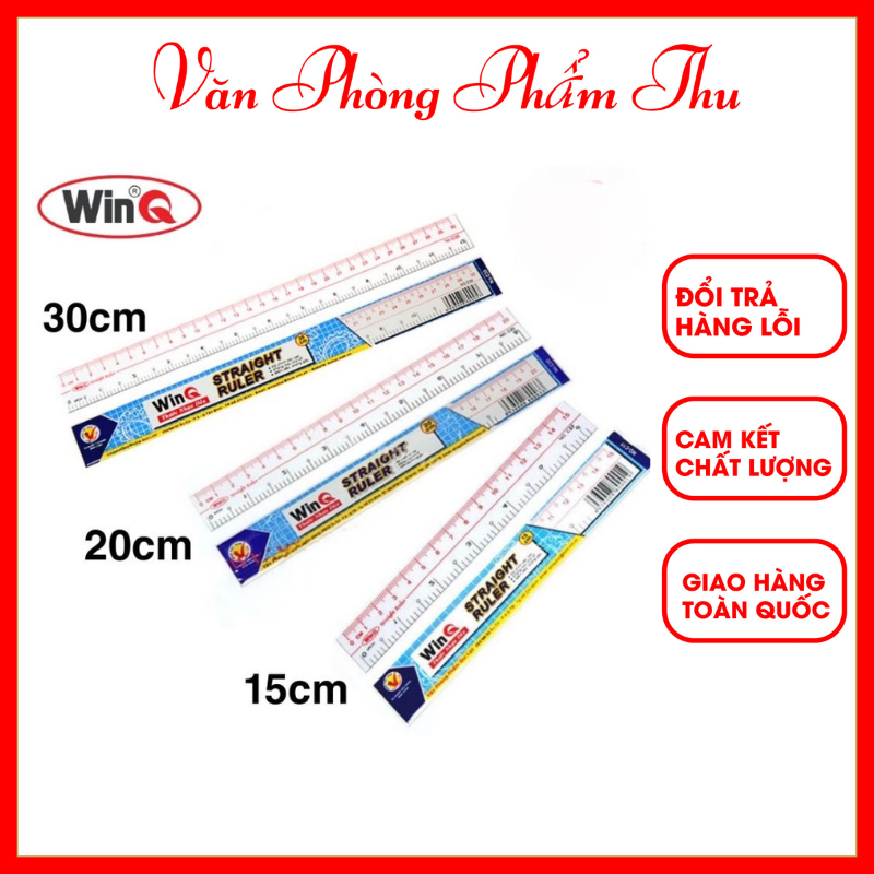 Thước dẻo winq 15cm 20cm 30cm - thước dẻo dài kỹ thuật winq các loại 15cm, 20cm, 30cm độ chính xác cao, không bong tróc chữ số, phù hợp với học sinh, sinh viên♻️văn phòng phẩm thu