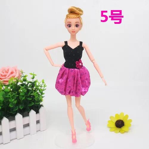 Đầm búp bê 30 cm - hồng đen