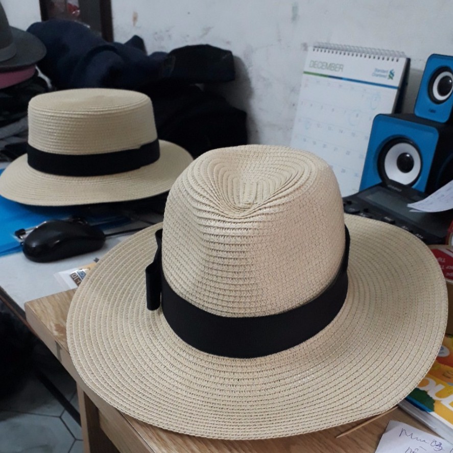 Mũ cói Panama vành to đội được cả nam cả nữ