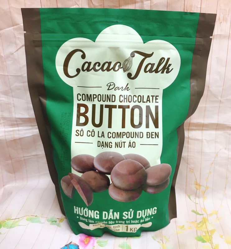 Sô Cô La Compound Đen Dạng Nút Áo Cacao Talk 1kg