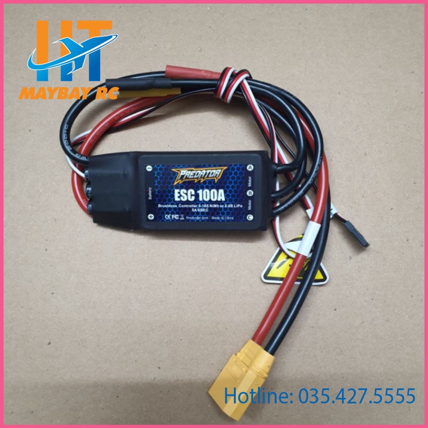Bộ điều tốc esc 100a fms thích hợp fan 80mm máy bay rc