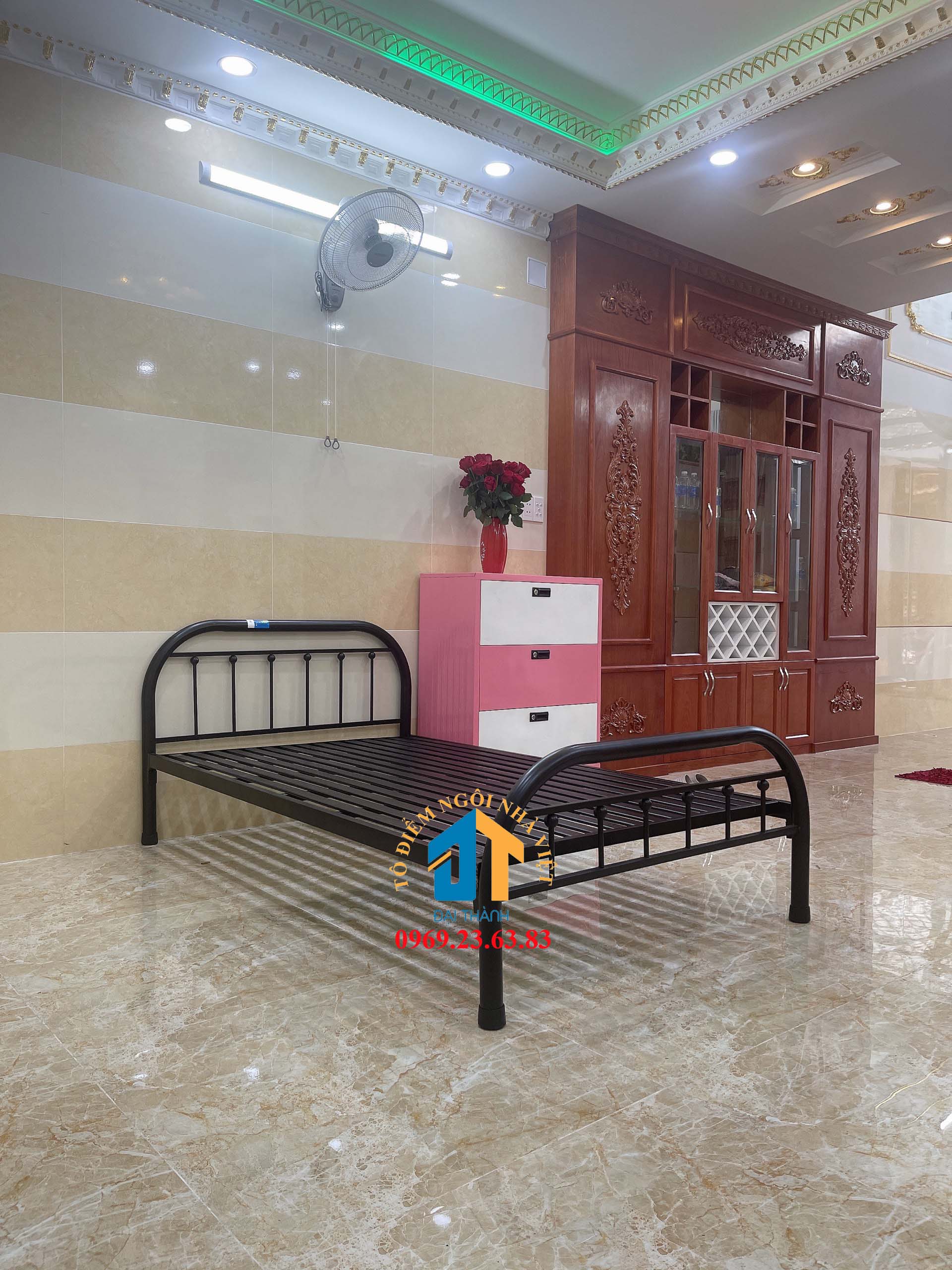 Giường sắt mẫu mỹ nghệ ĐẠI THÀNH 03