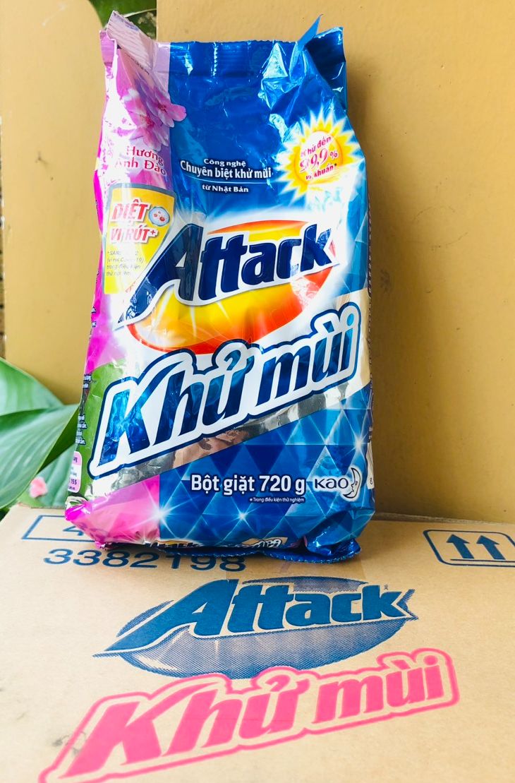 Bột giặt Attack - Hương Anh Đào 720g