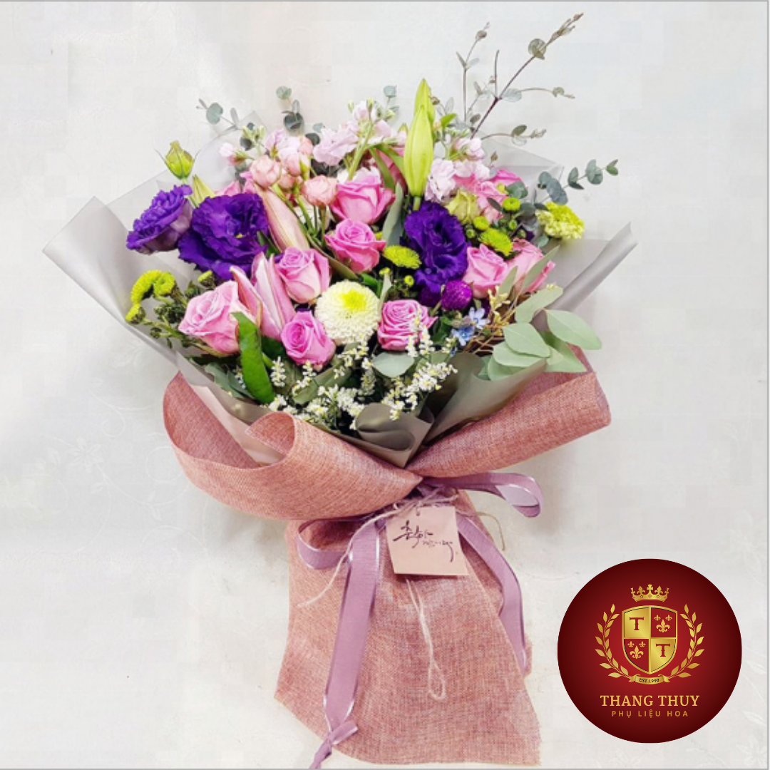 Giấy gói hoa lưới thô đũi