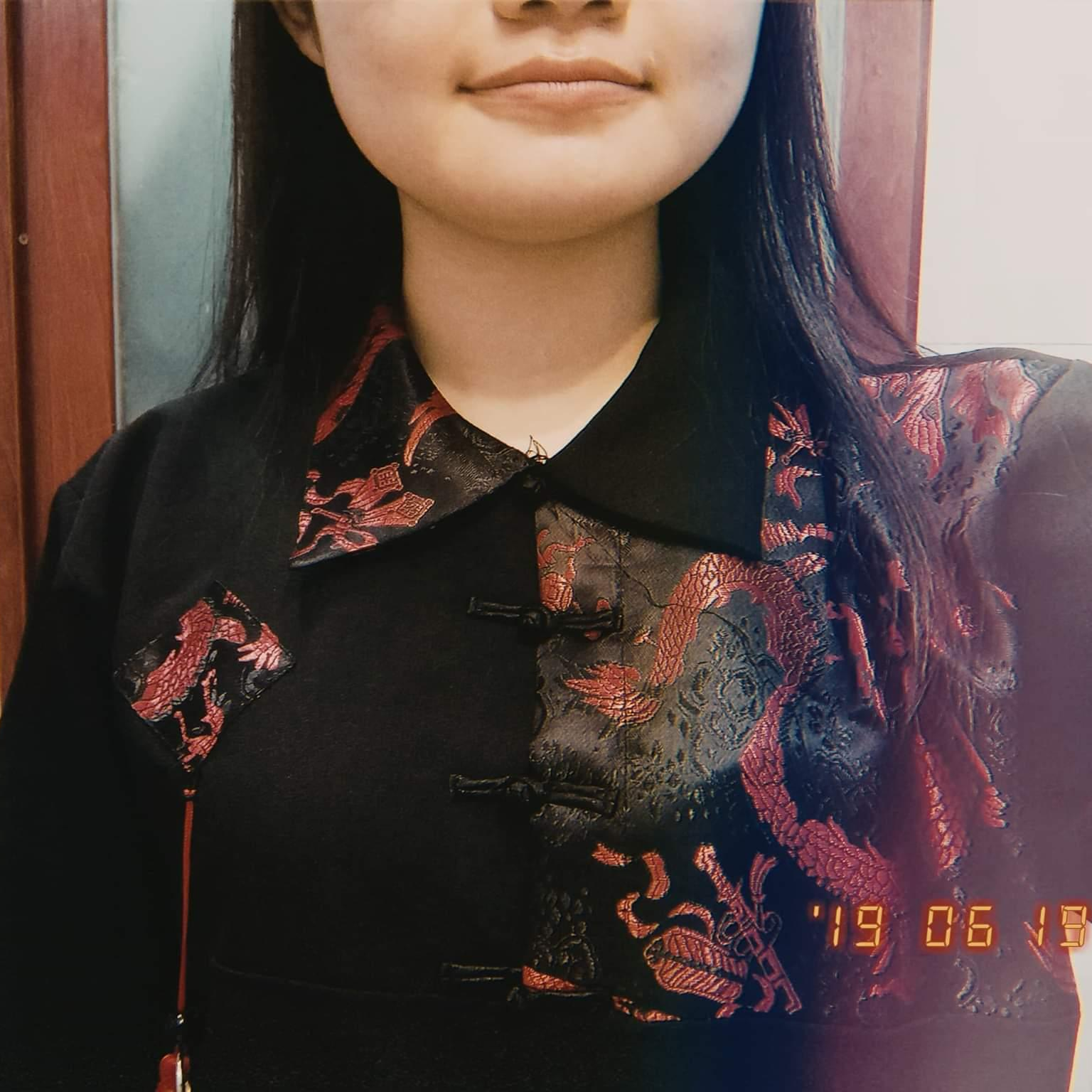 Áo Shanghai mix Gấm Rồng