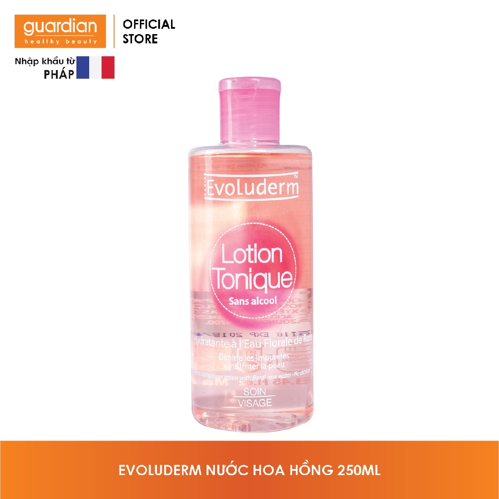 Nước Hoa Hồng Giữ Ẩm Không Cồn Evoluderm 250Ml