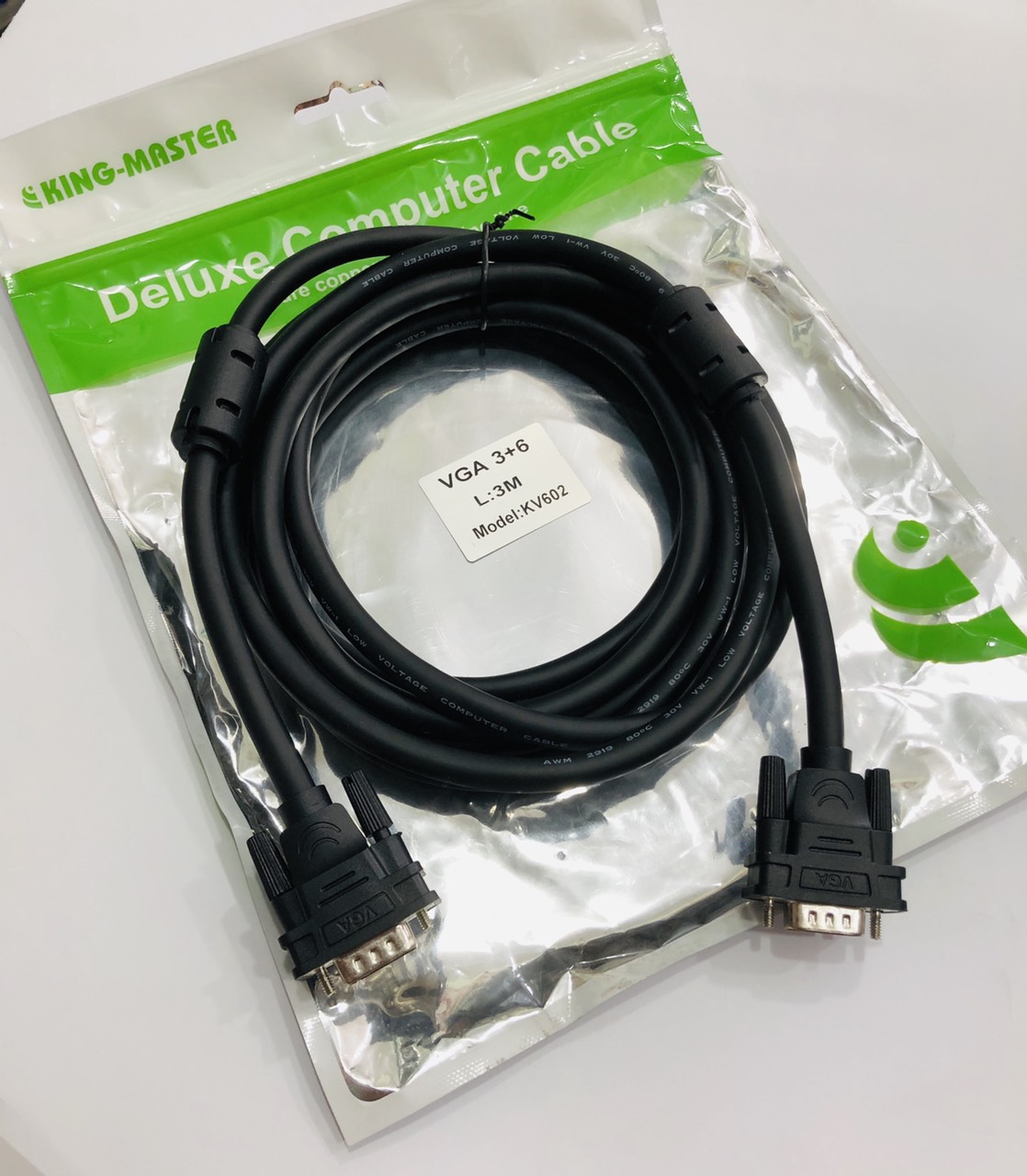 Cáp VGA (3+6) KING-MASTER dài 3m (KV602)