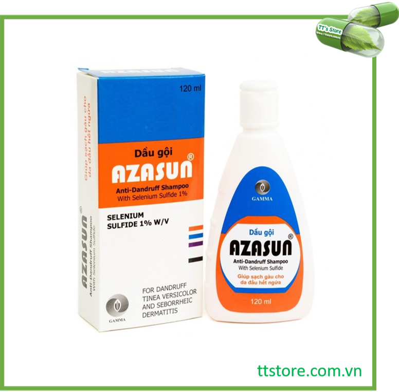 [HCM]Dầu gội trị gàu AZASUN (Chai 120ml) [Asasun asazun selsun]
