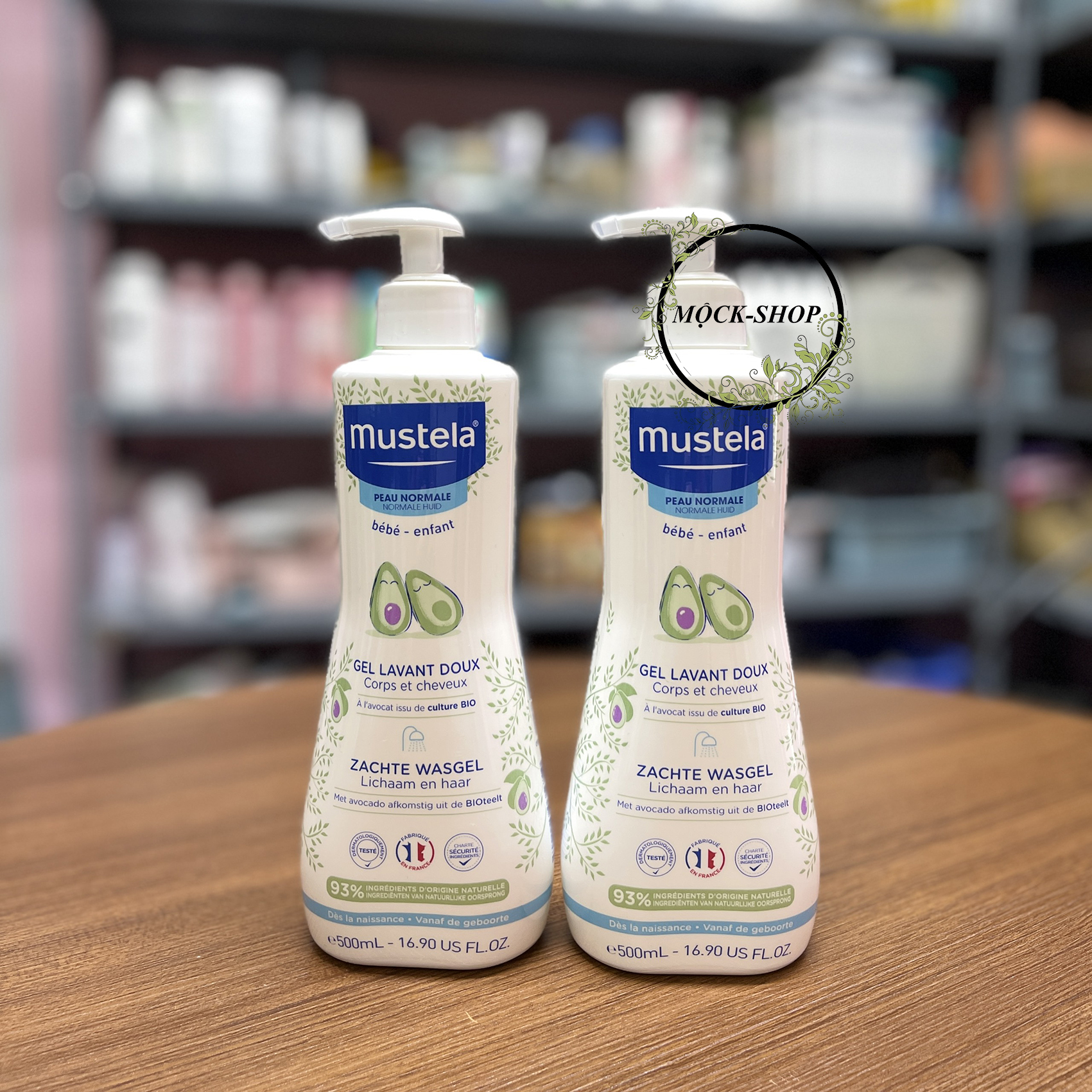 Sữa tắm gội cho trẻ sơ sinh & em bé da thường mustela 500ml
