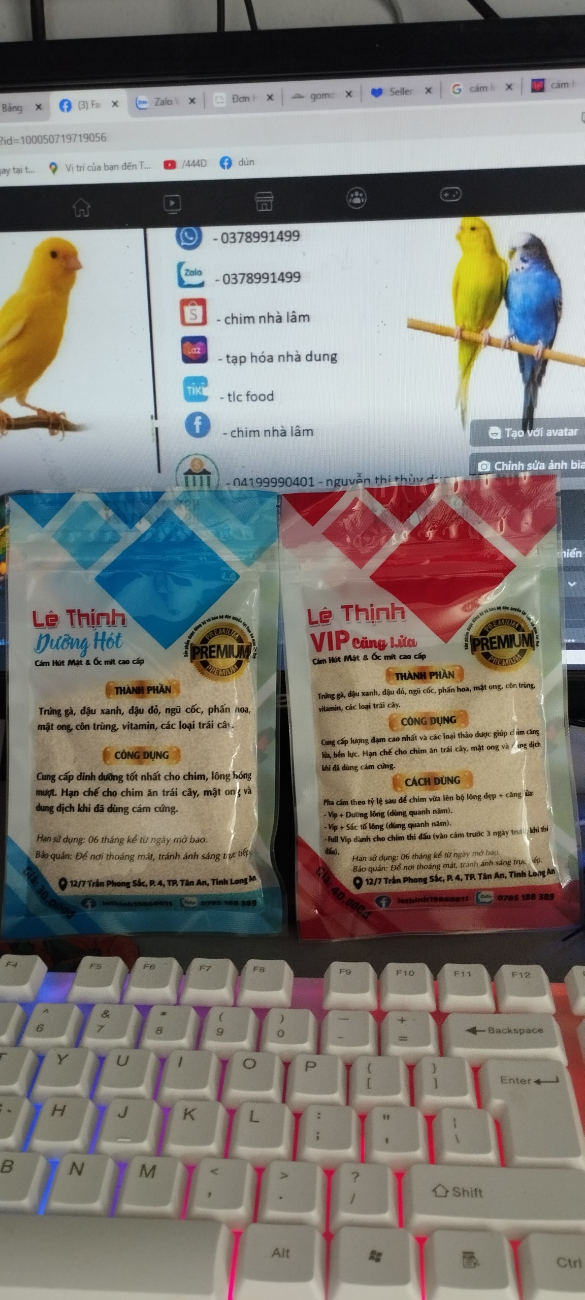 combo 10 gói cám hút mật lê thịnh vip