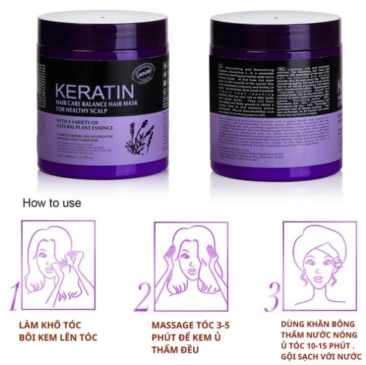 Hấp Dầu ủ tóc Keratin - 1000ml