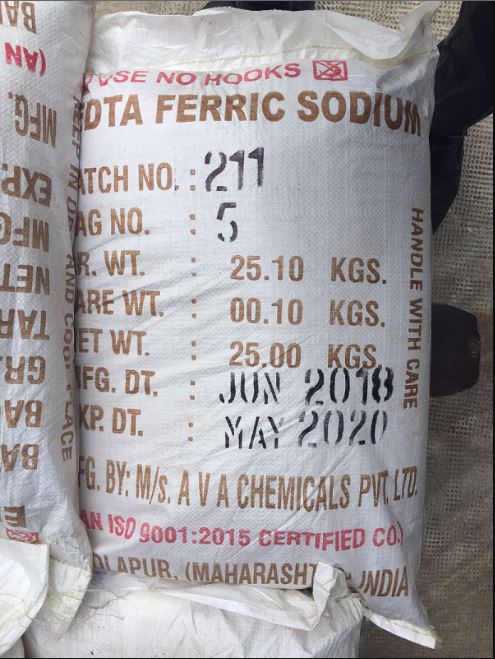 Chelate Sắt _ EDTA-Fe (13%Fe) cho cây trông