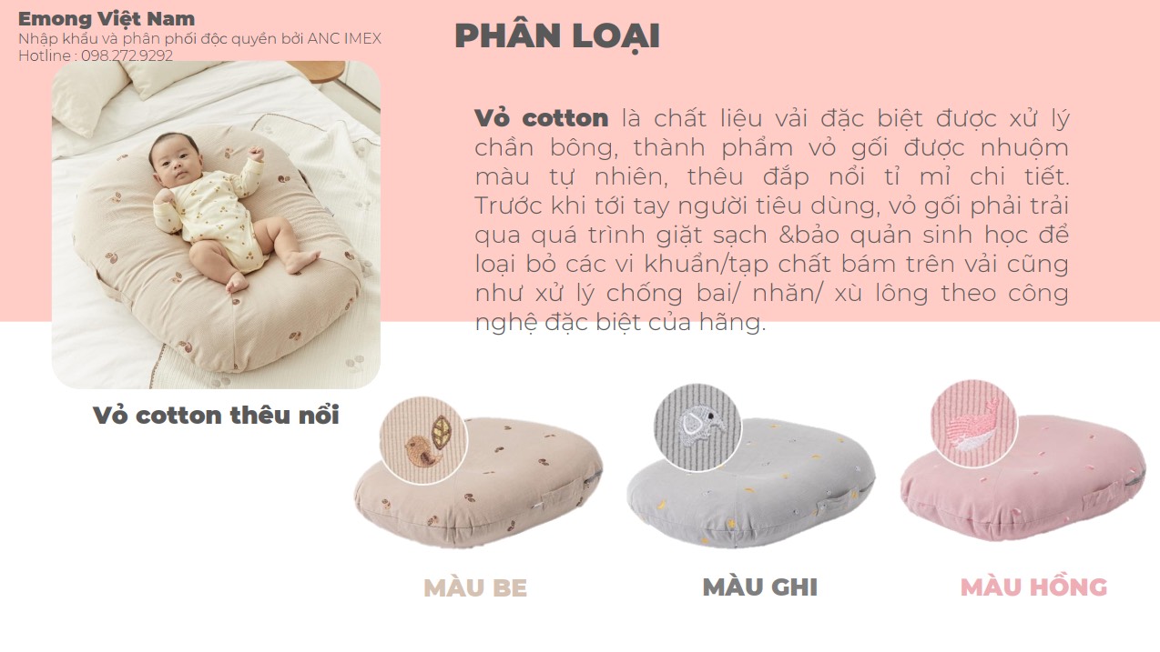 Gối chống trào ngược Emong - Hàn Quốc