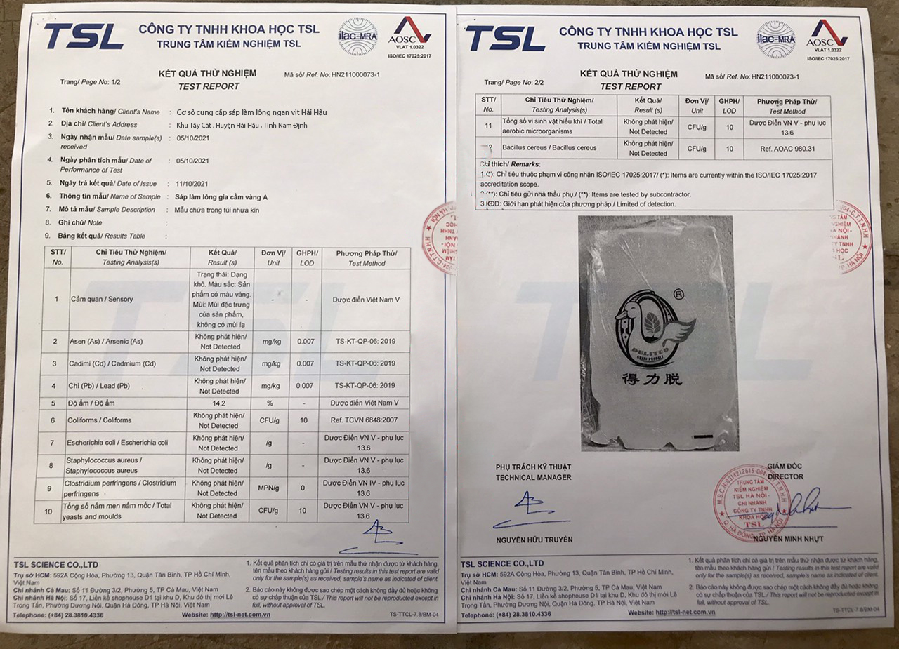 SÁP LÀM LÔNG GIA CẦM TÚI 1KG