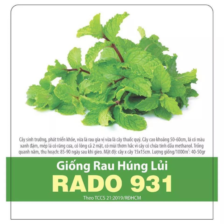 Hạt Giống Húng lủi Rado 931 (0.2g)