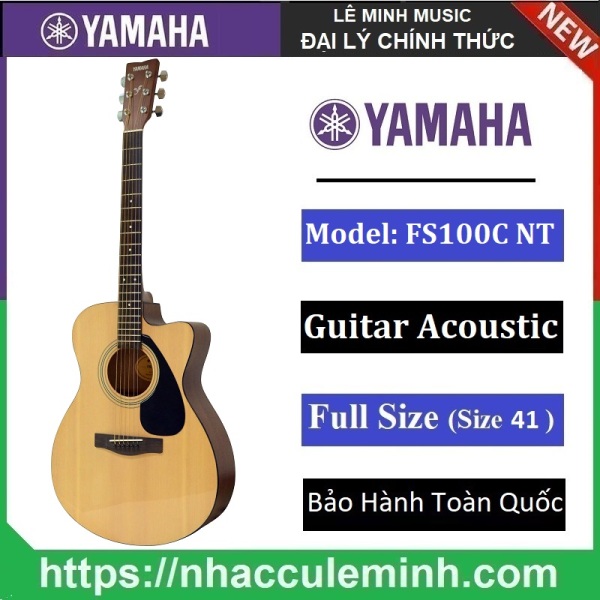 Đàn Guitar Acoustic Yamaha FS100C - Chính Hãng (Bảo Hành Toàn Quốc)