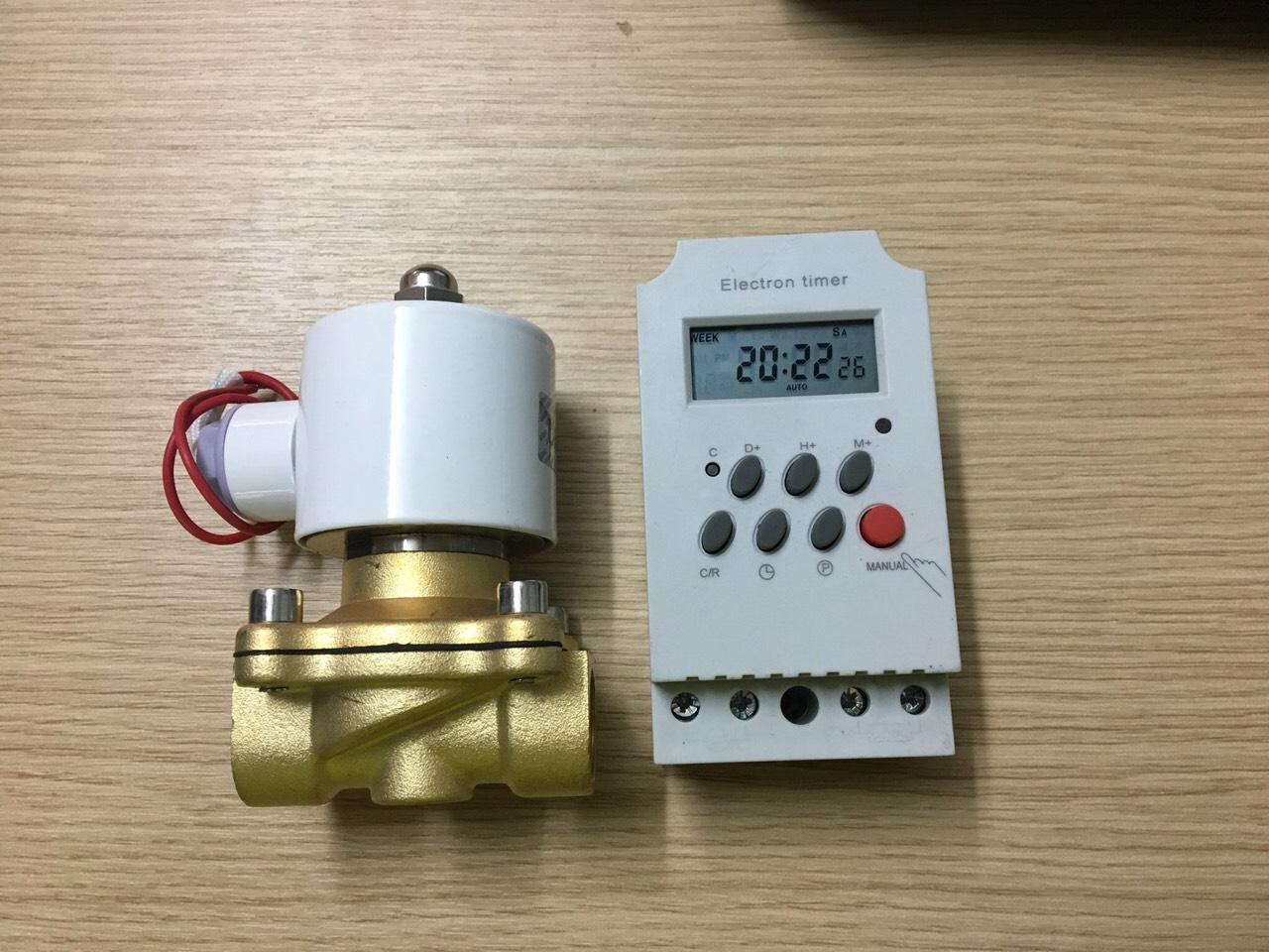 Van điện từ phi 21mm ( thường đóng) - van từ đồng 1 chiều