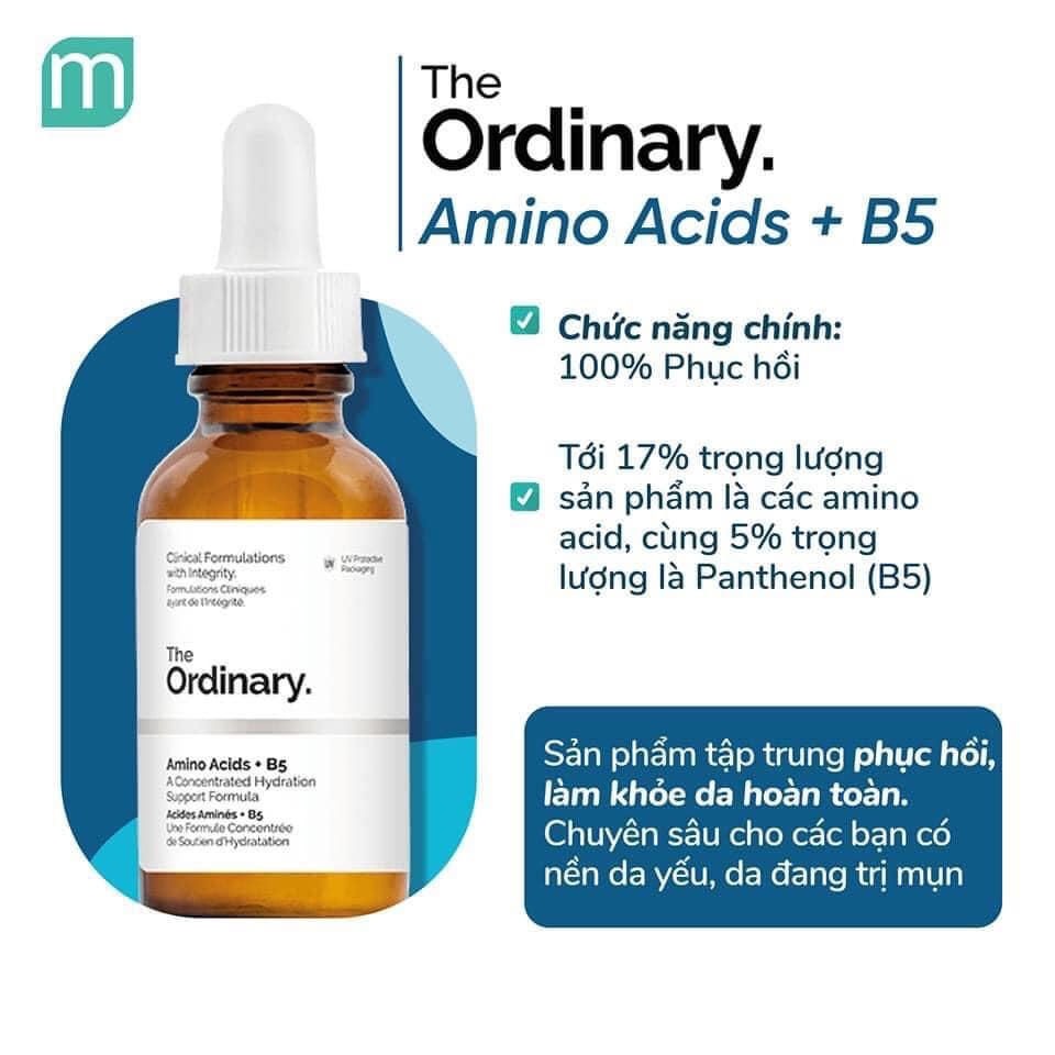 Serum cấp nước The Ordinary Amino Acids + B5 30ml