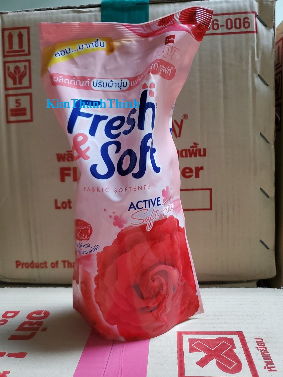(KTT) Nước xả vải Thái Lan Fresh&Soft 550ml/túi