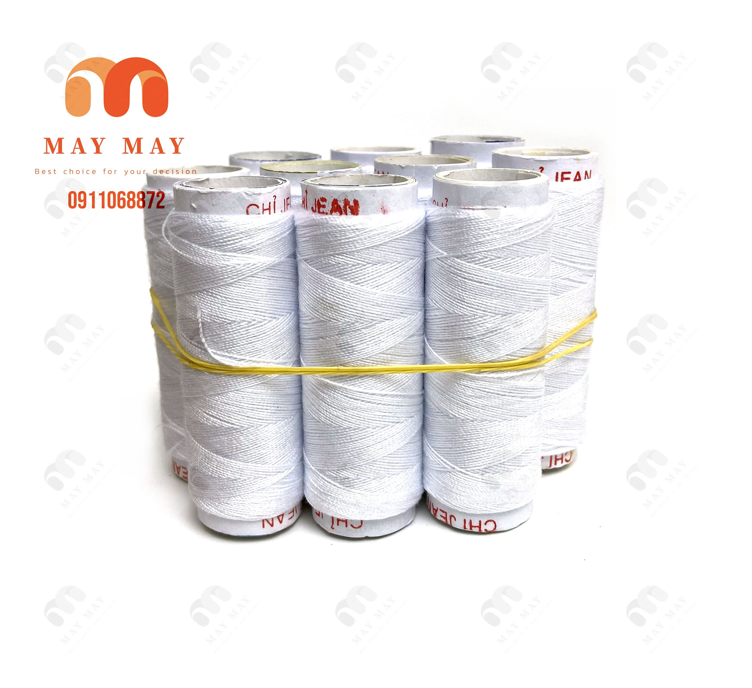 Chỉ may quần jean - Combo 10 ống chỉ jean