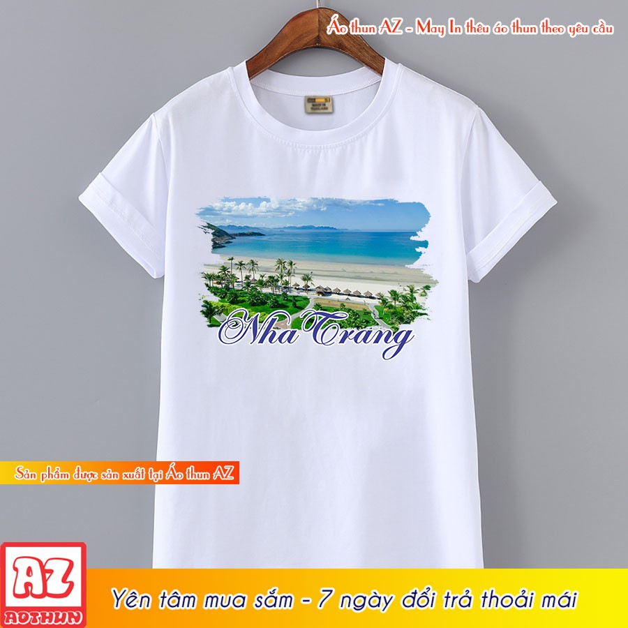 Áo thun du lịch nha trang việt nam - form rộng az f2073