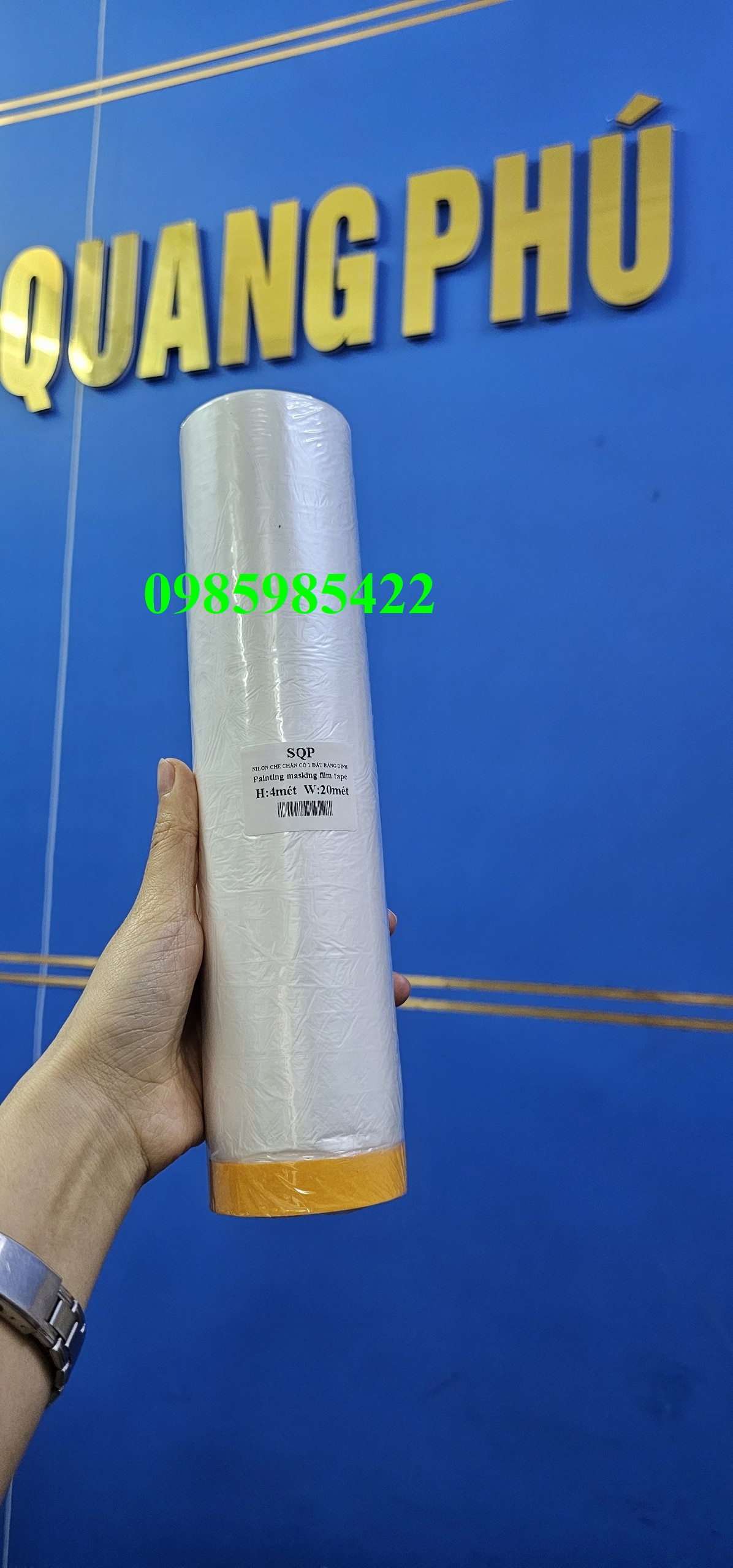 Nylon che sơn chịu nhiệt, nilon che sơn, màn che sơn, nilon che chắn 55cm 110cm, 2m, 3m, 4m sonquangphu8856