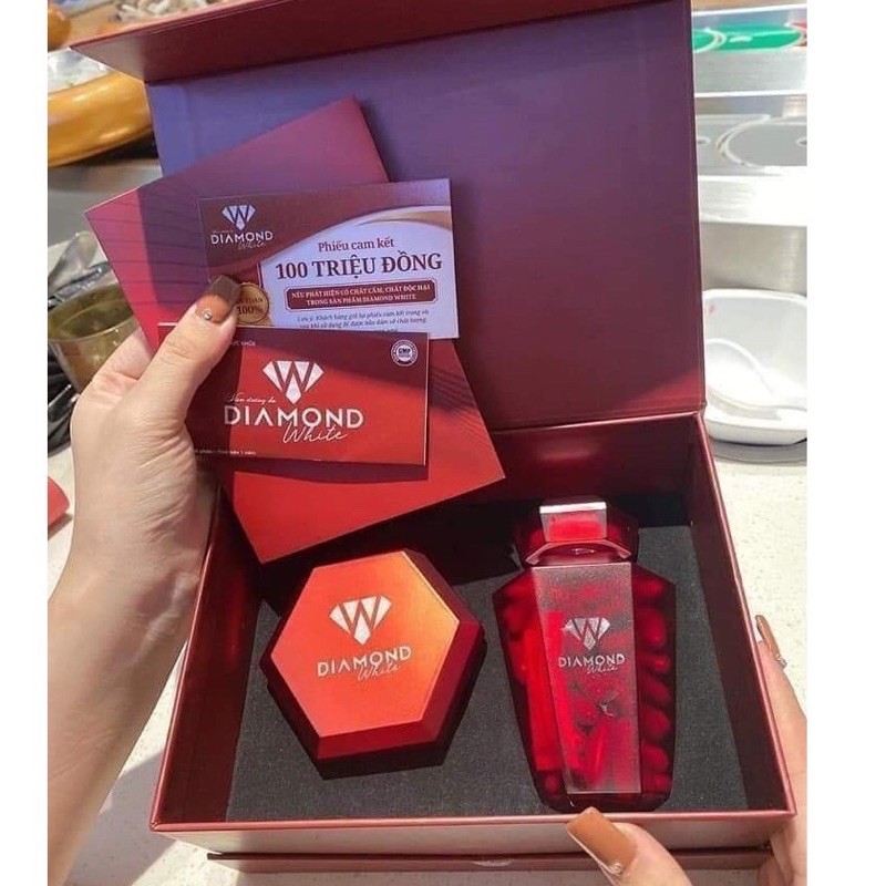 [ HOÀN TIỀN 10% ][Chính hãng] Viên uống trắng da Diamond White Ngọc Trinh