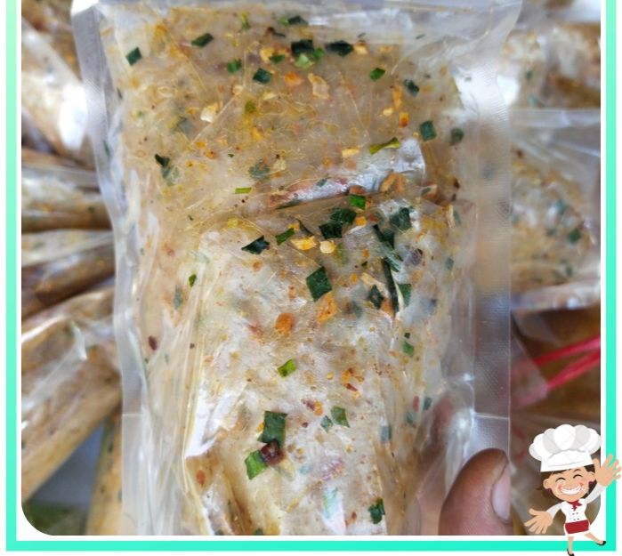 bánh tráng hành tói phi siêu thơm ( ăn chay  được)