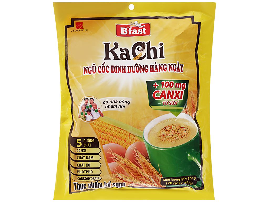 Ngũ cốc dinh dưỡng VinaCafé B'fast bịch 500g