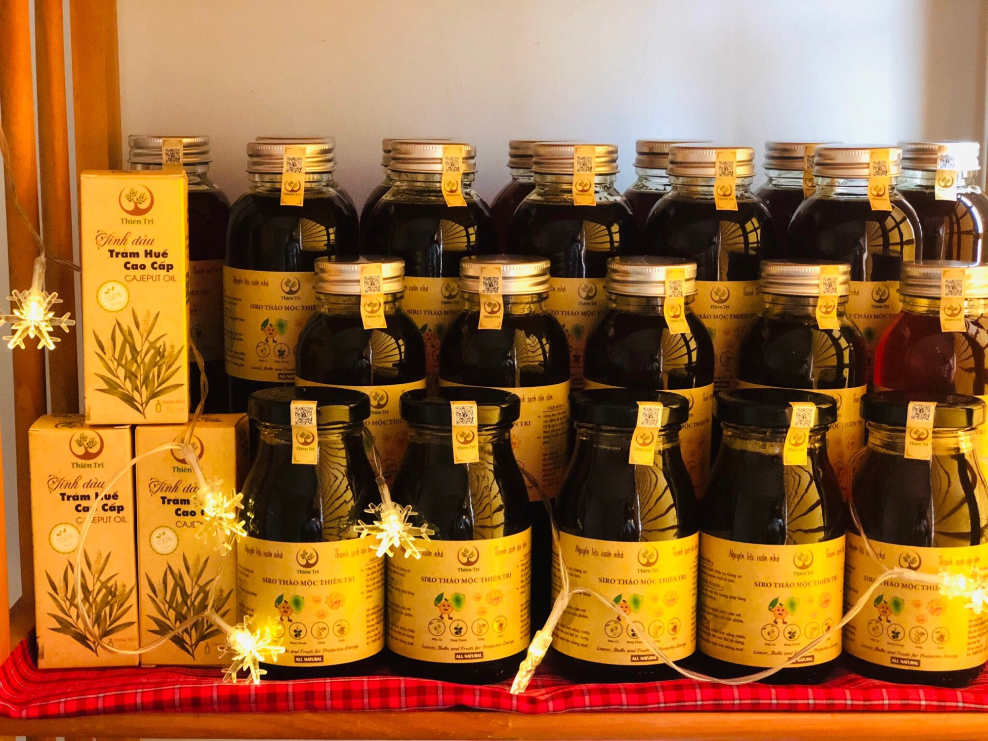 Siro ho húng chanh Thảo mộc sạch Thiên Tri 500ml