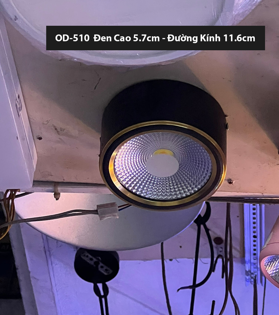 Đèn Downlight Lắp Nổi Ống Bơ 12W (Thân Đen/Trắng) - Energy Green Lighting - Ánh sáng led siêu sáng tiết kiệm điện - Bảo Hành 1 Năm