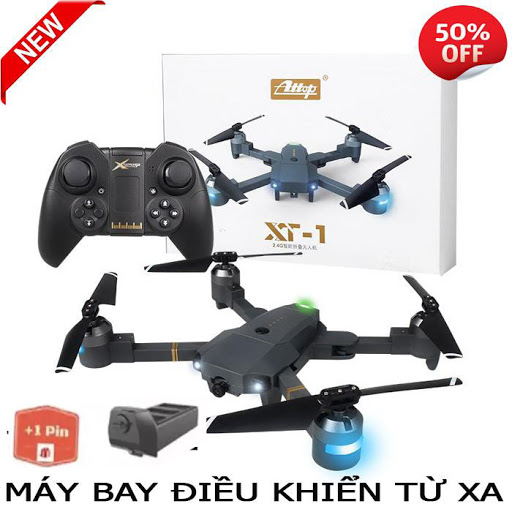 [HCM]Flycam quay video Full HD 720P Máy bay điều khiển kết nối wifi 3G - 4G Máy bay điều khiển từ xa XT-1 Động cơ mạnh mẽ Nhào lộn 360 độ Tốc độ cao - Pin cực trâu  pinshop98