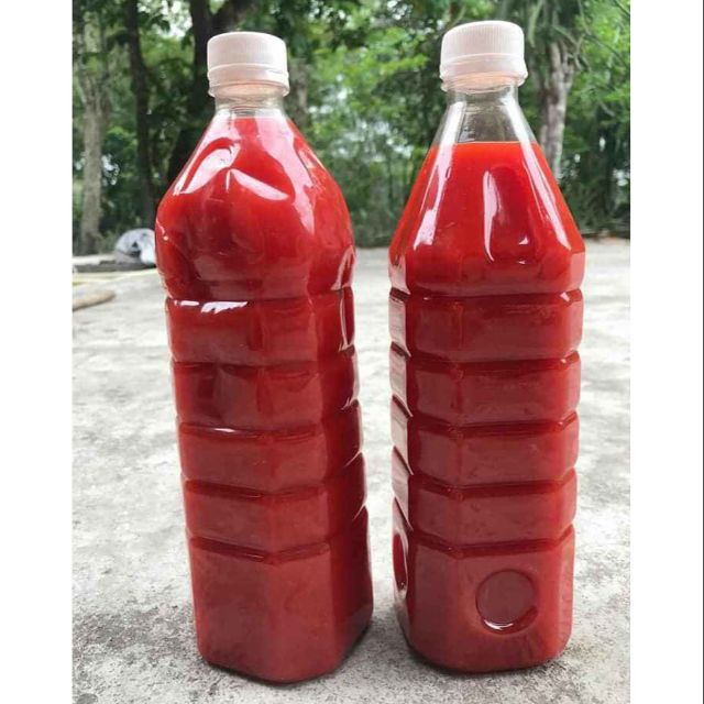 Nướt ớt nguyên chất ép từ quả ớt chín 1 lít ớt Huế