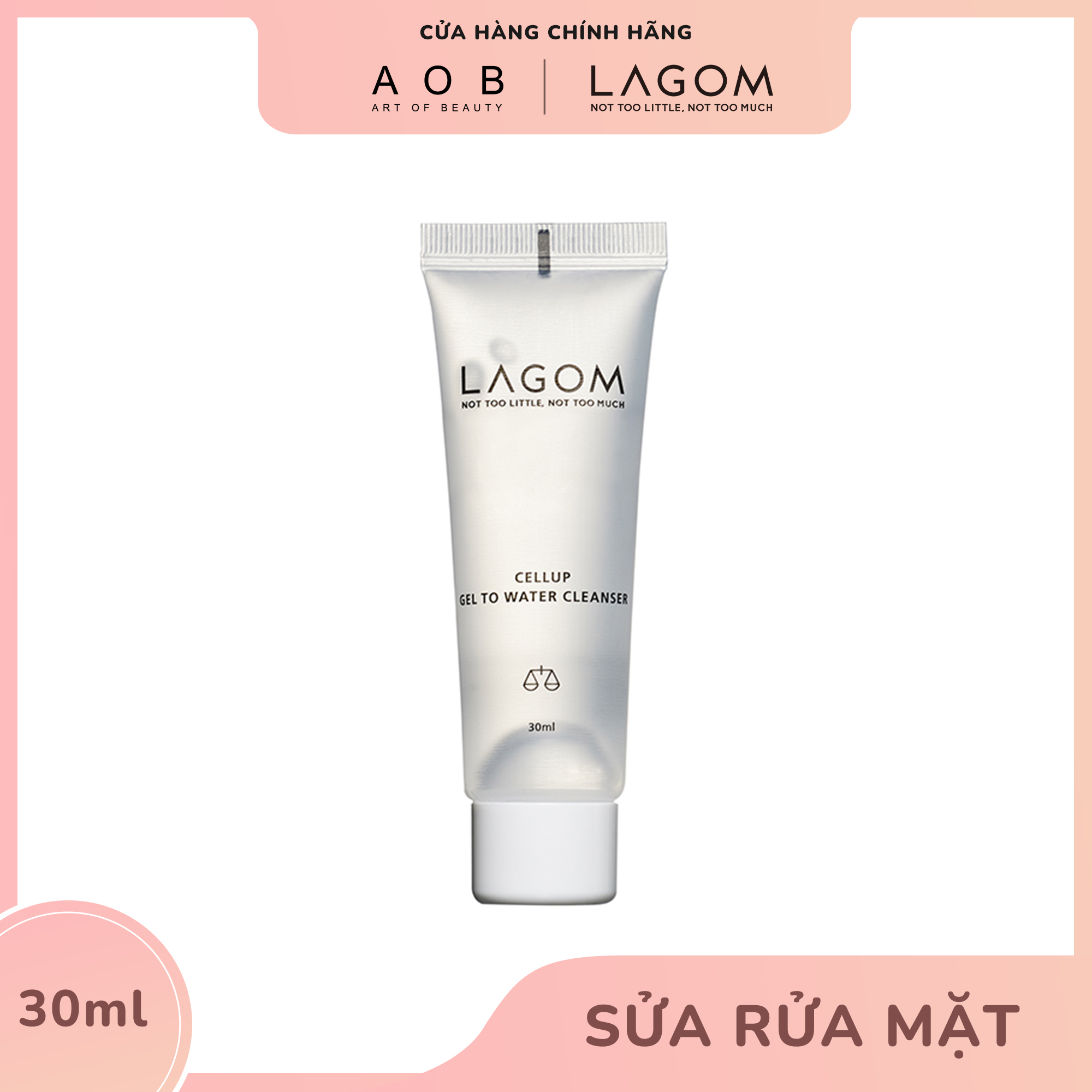 Sữa Rửa Mặt LAGOM Cellup Gel To Water Cleanser (30ml)