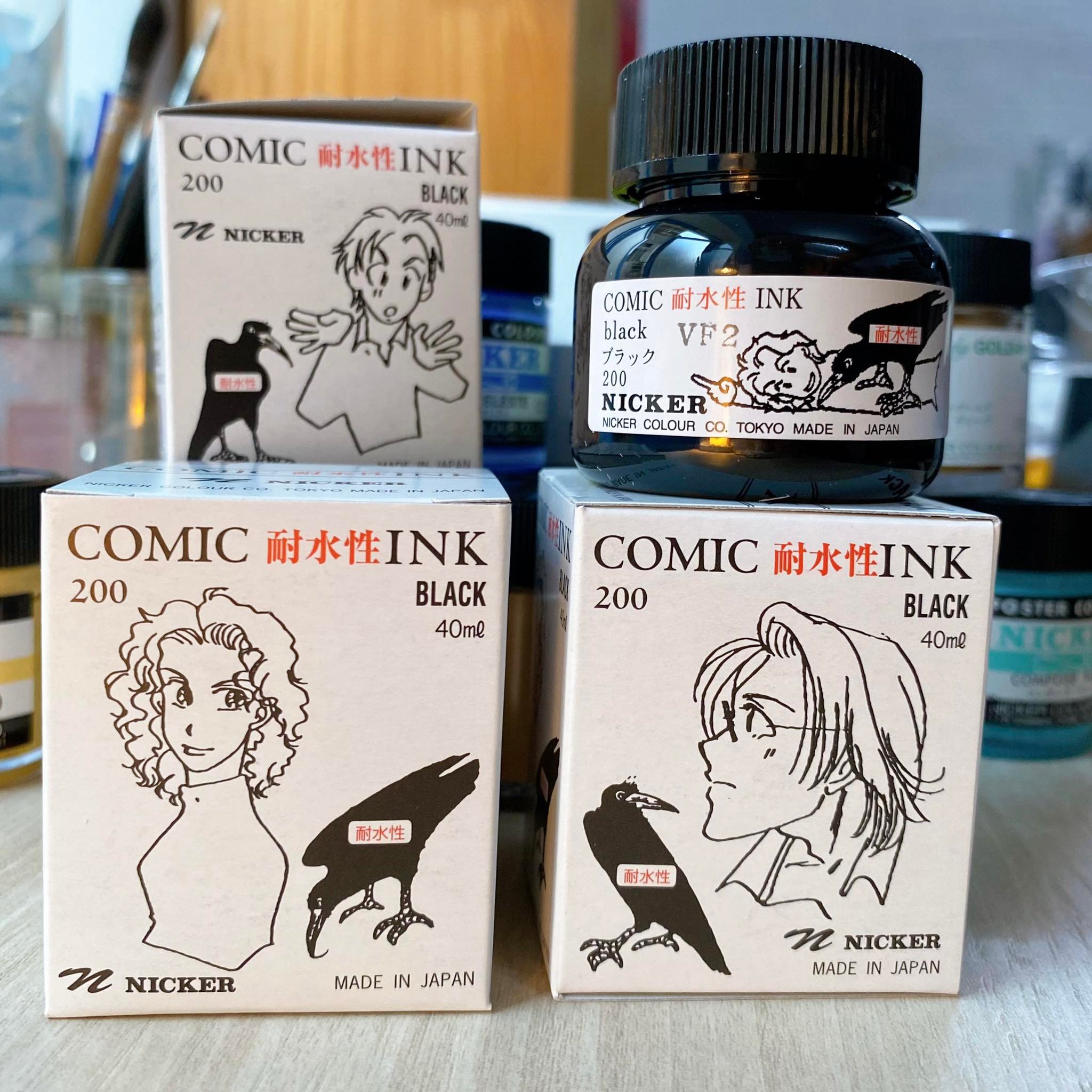 Mực vẽ manga kháng nước Nicker