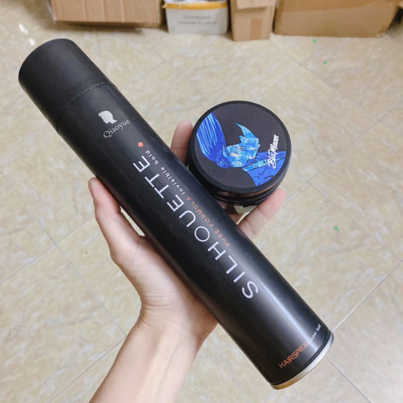 Combo Gôm xịt tóc nam giữ nếp và sáp vuốt tóc BluMaan