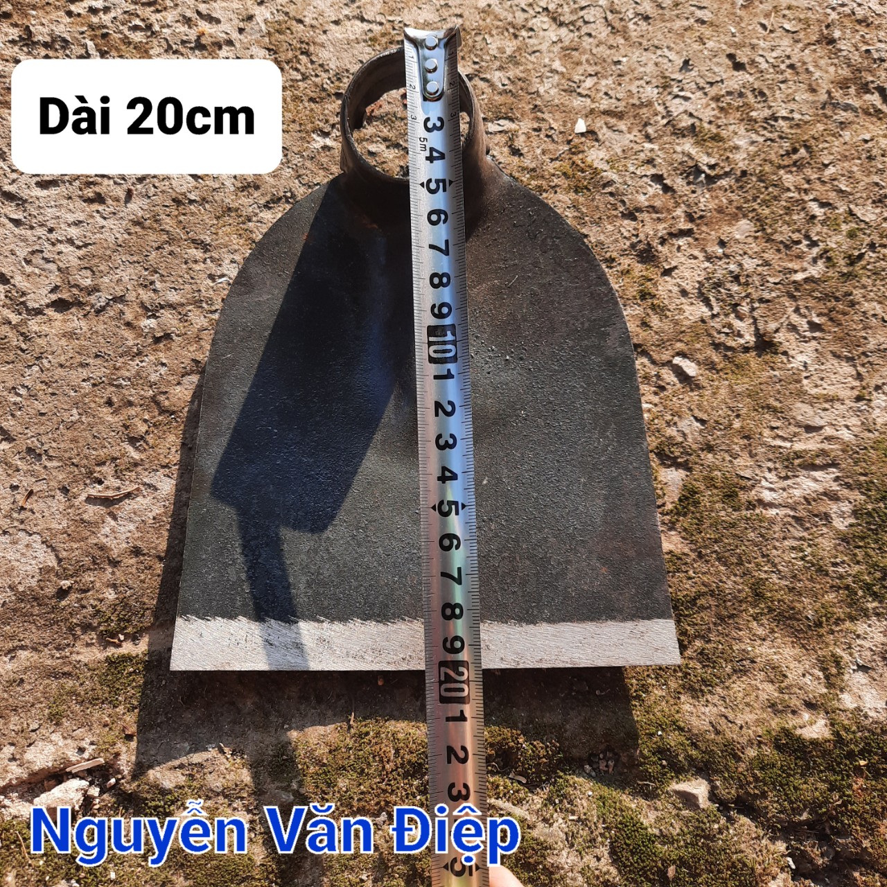 Cuốc xới cỏ vườn không cán, cuốc mộc thép chuẩn sắc bén
