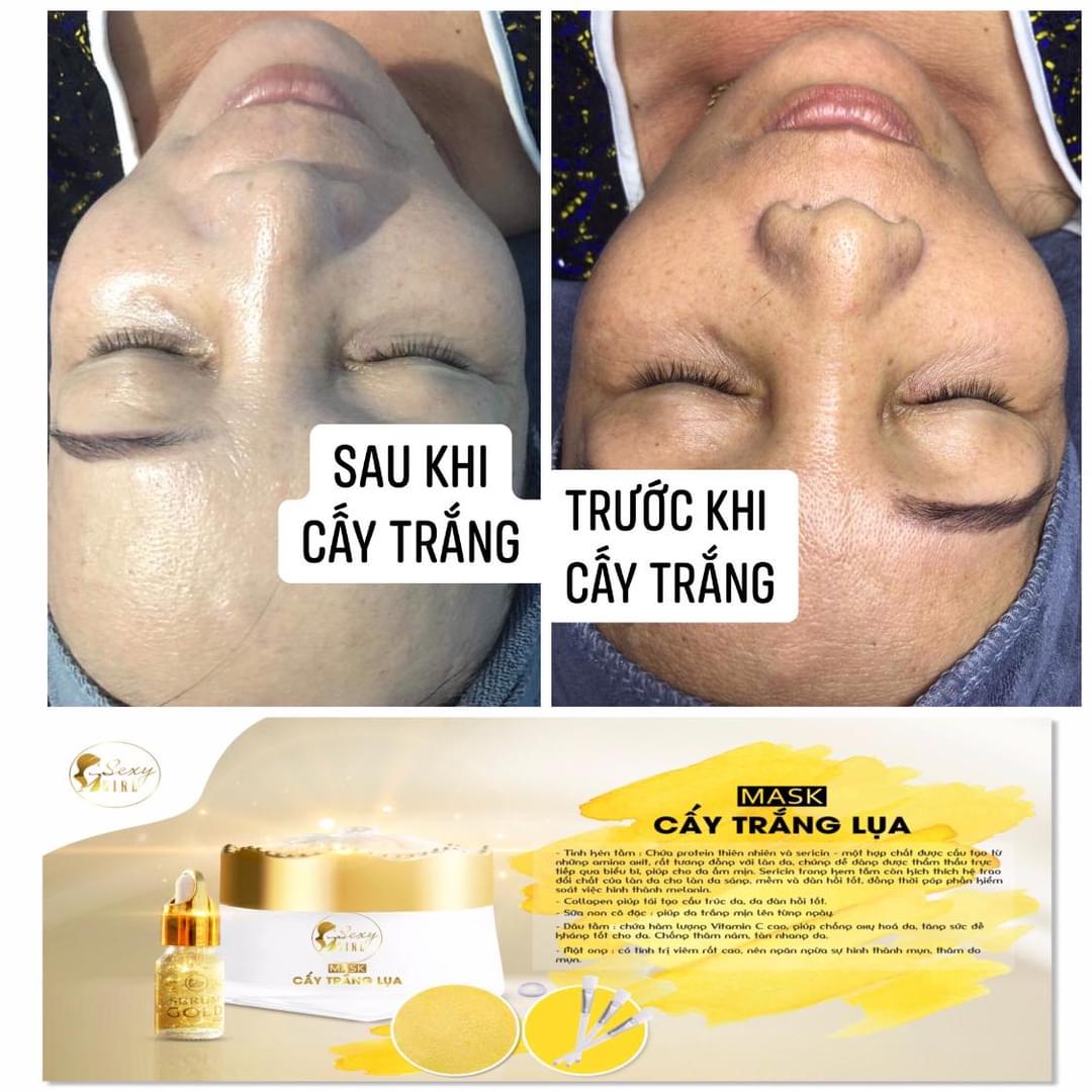 [HCM]COMBO CẤY TRẮNG LỤA NANO + MÁY DI TINH CHẤT CHUẨN SPA TẠI NHÀ [Tặng cọ quét + mặt nạ]