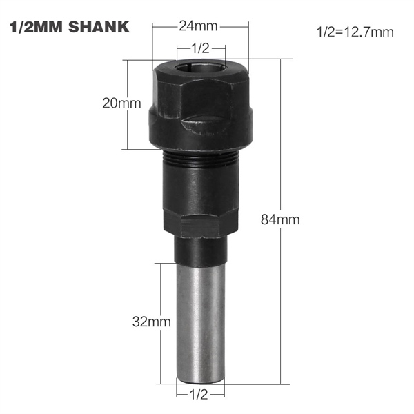 Thanh nối dài máy phay gỗ 1/2 1/4