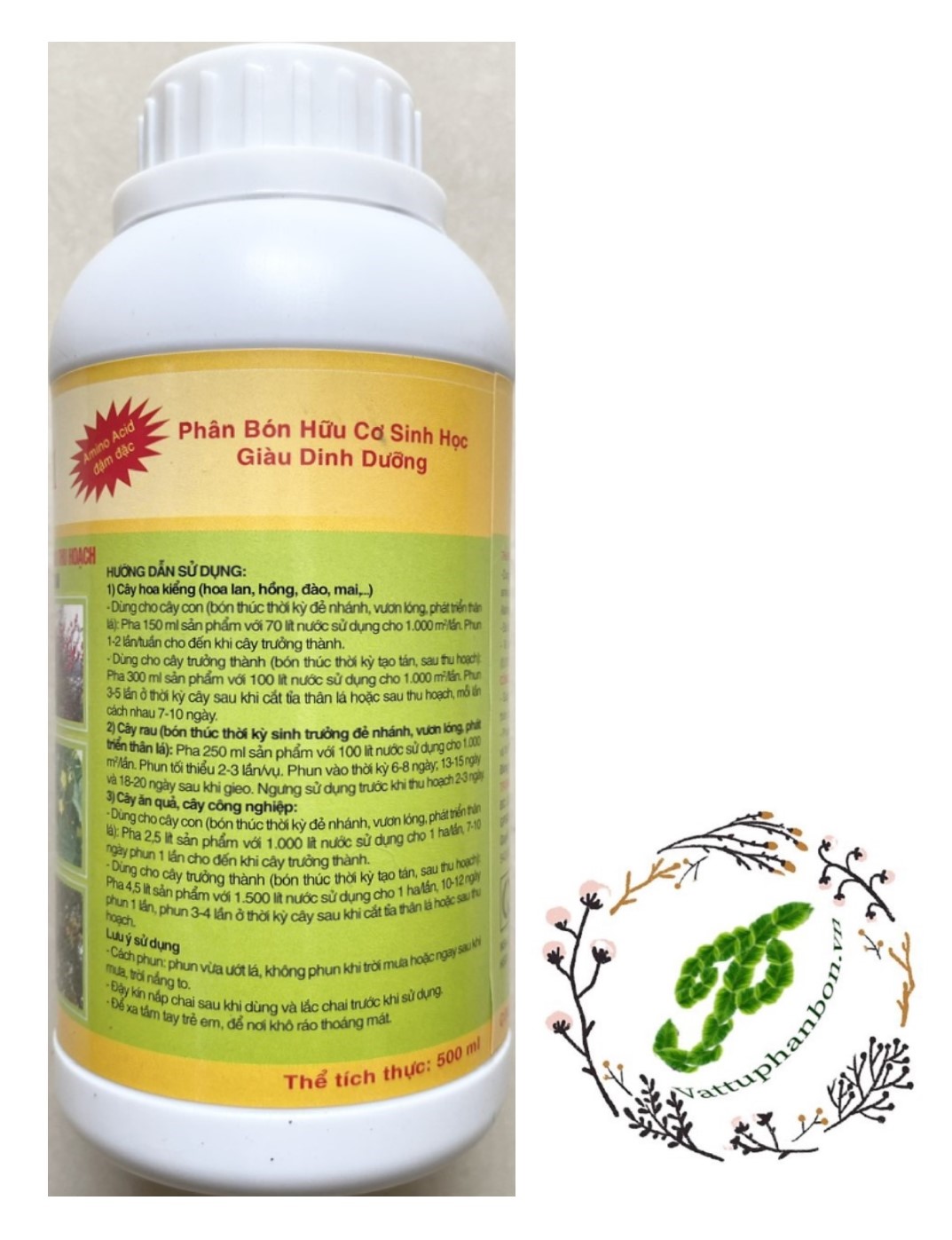 Dịch Trùn Quế Hữu Cơ Bio 01 - #124A# 500ml