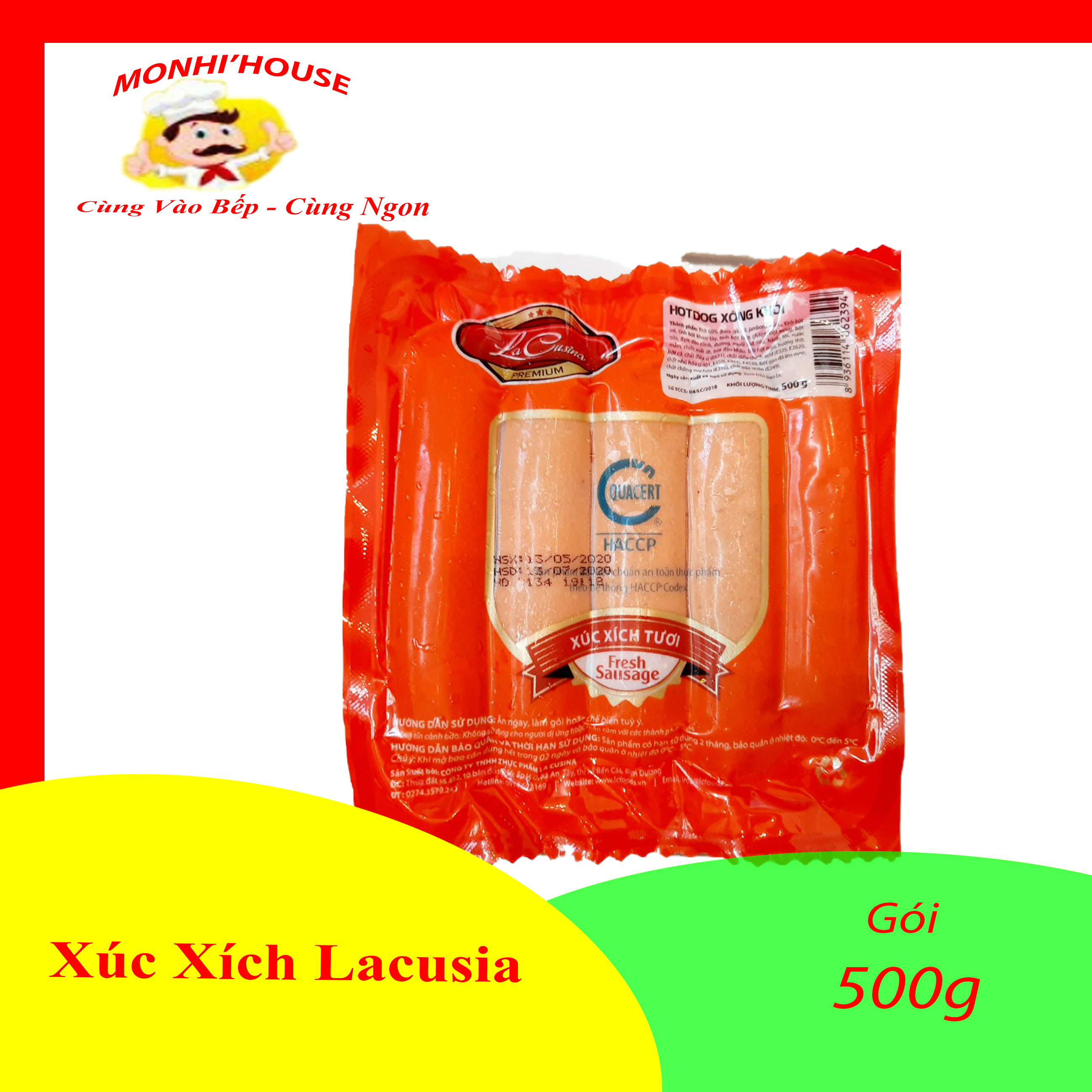 1Kg Xúc Xích Đức LC siêu ngon